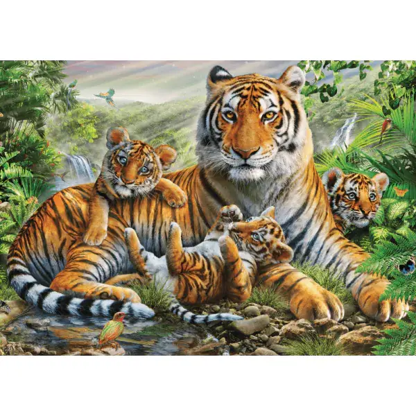 Schmidt Spiele Tiger und Welpen, 1.000 Teile Puzzle Versandkostenfrei