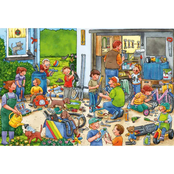 Schmidt Spiele Wo ist die kleine Bohrmaschine? 3x24 Teile Kinderpuzzle Online Shopping