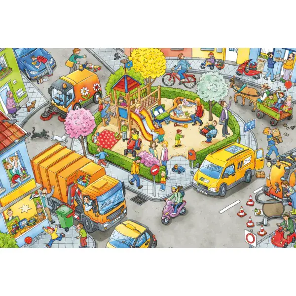 Schmidt Spiele Wo ist das blaue Auto? 3x24 Teile Kinderpuzzle Exklusivangebot