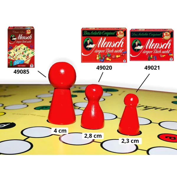 Schmidt Spiele Mensch ärgere Dich nicht® mit großen Spielfiguren Tiefpreis