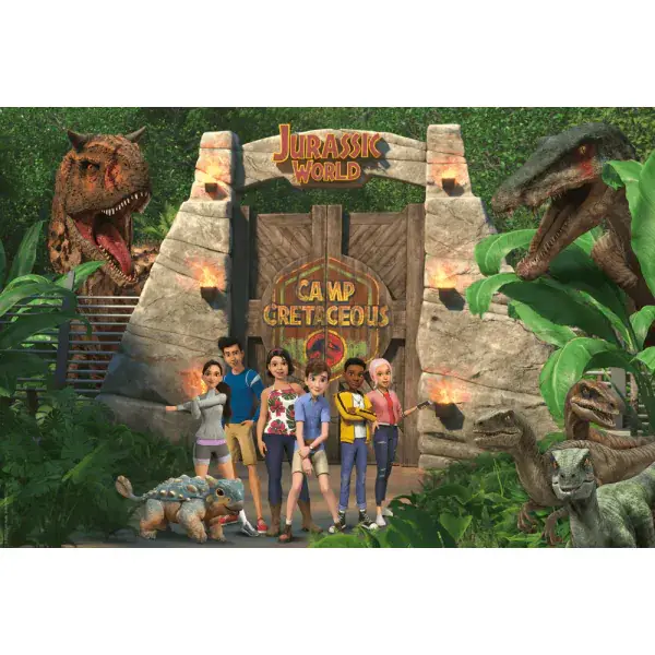 Schmidt Spiele Jurassic World, Camp Cretaceous - Camp Kreidezeit, 150 Teile Kinderpuzzle Outlet