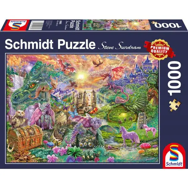 Schmidt Spiele Verzaubertes Drachenland, 1.000 Teile Puzzle Verkauf