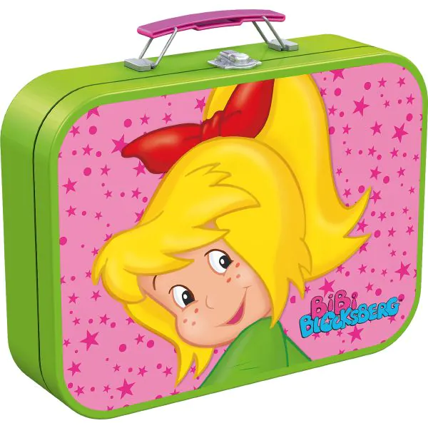 Schmidt Spiele Puzzle-Box: Bibi Blocksberg im Metallkoffer mit 4 Kinderpuzzles mit 4 Kinderpuzzle (2 x 60 Teile & 2 x 100 Teile) im Angebot