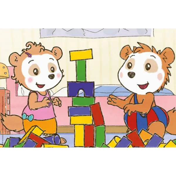 Schmidt Spiele Bobo Siebenschläfer: Freunde und Familie, 3x24 Teile Kinderpuzzle Kostenloser Versand