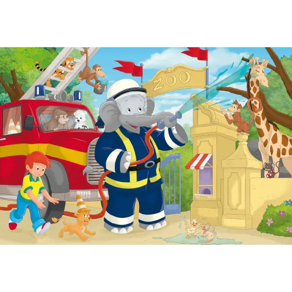 Schmidt Spiele Benjamin Blümchen: Immer im Einsatz, 3x48-teiliges Kinderpuzzle Fabrik Onlineshop
