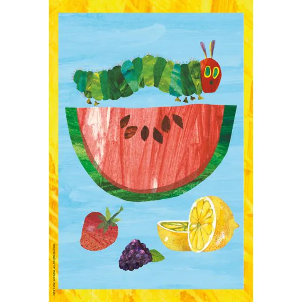 Schmidt Spiele Die kleine Raupe Nimmersatt: Raupe-Kokon-Schmetterling, 3x24 Teile Kinderpuzzle Begrenztes Angebot