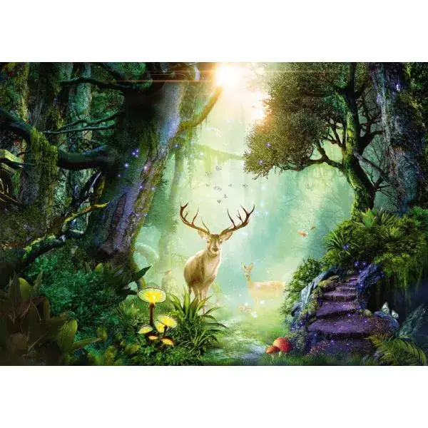 Schmidt Spiele Georgia Fellenberg: Rehe im Wald, 1.000 Teile Puzzle Exklusivangebot