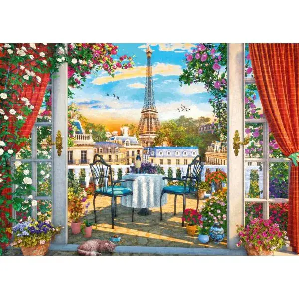 Schmidt Spiele Terrasse in Paris, 1.000 Teile Puzzle Osterangebot