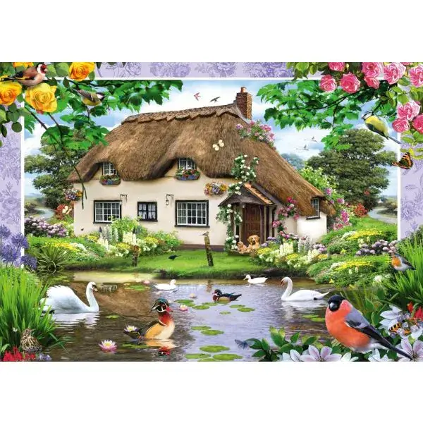Schmidt Spiele Romantisches Landhaus, 500 Teile Puzzle Valentinstagsangebot