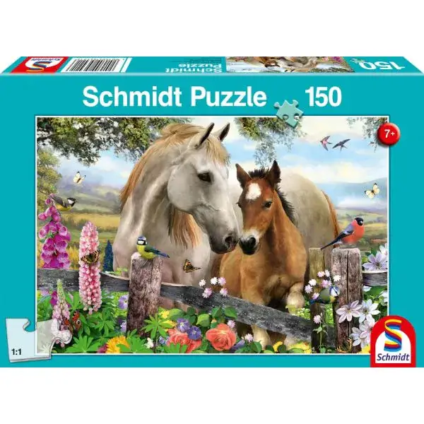 Schmidt Spiele Stute und Fohlen, 150 Teile, Kinderpuzzle