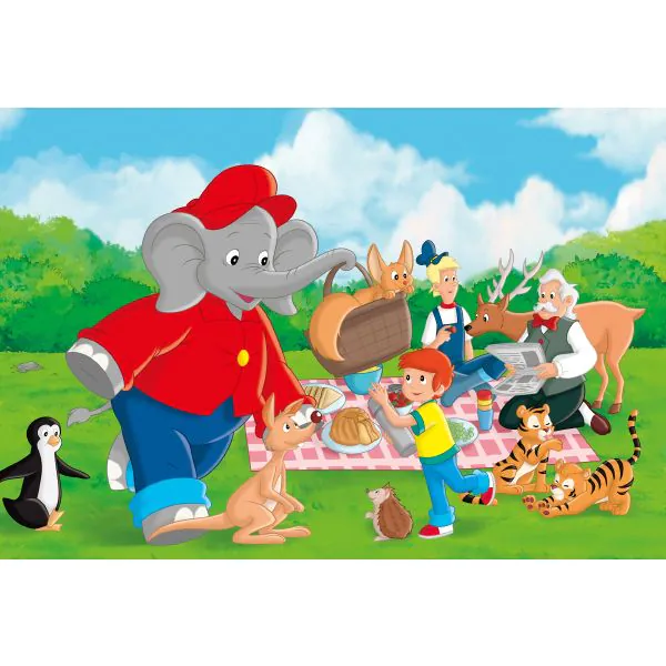 Schmidt Spiele Benjamin Blümchen: Im Zoo, 3x24-teiliges Kinderpuzzle Große Rabatte