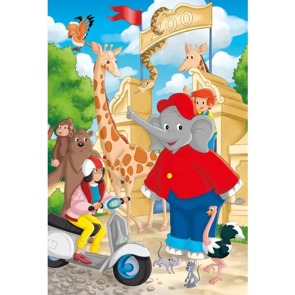 Schmidt Spiele Benjamin Blümchen: Im Zoo, 3x24-teiliges Kinderpuzzle Große Rabatte