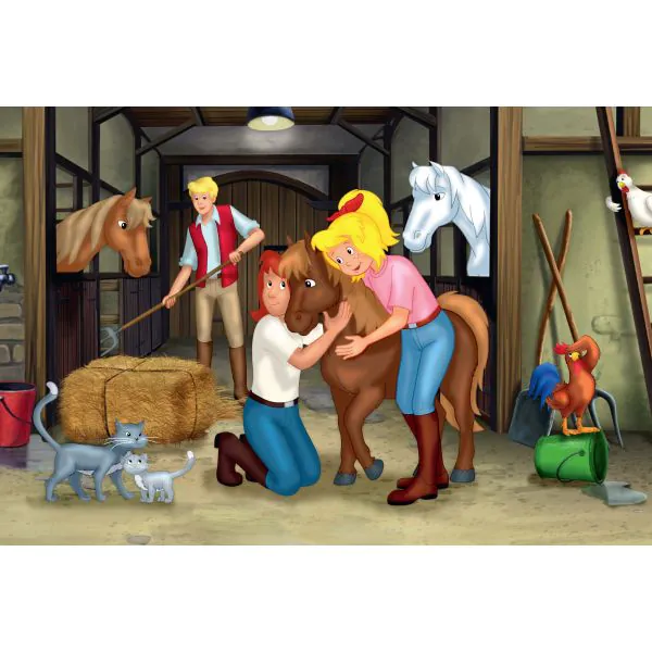 Schmidt Spiele Bibi & Tina: Puzzle-Box im Metallkoffer mit 4 Kinderpuzzles (2 x 100 und 2 x 150 Teile) Neuheiten