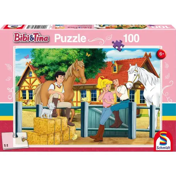 Schmidt Spiele Bibi & Tina: Auf dem Martinshof, 100 Teile Kinderpuzzle