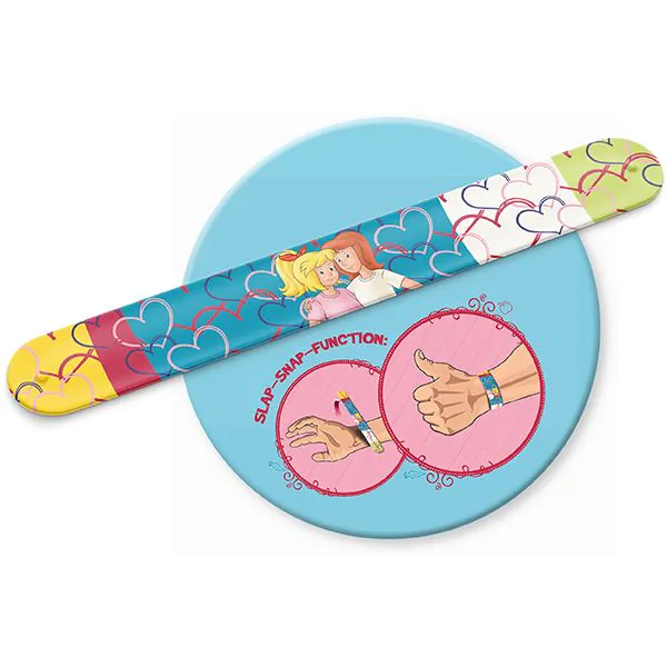 Schmidt Spiele Bibi & Tina: Pferdeglück, 100 Teile Kinderpuzzle mit Add-on (inkl. Slap Snap Band bunt) Kauf eins, bekomm eins gratis