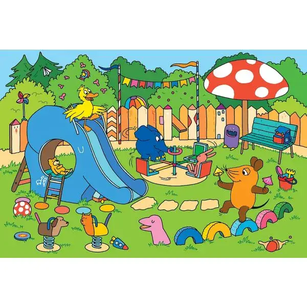 Schmidt Spiele Die Maus: Ein Tag mit der Maus, 3x48 Teile Kinderpuzzle Tägliche Deals