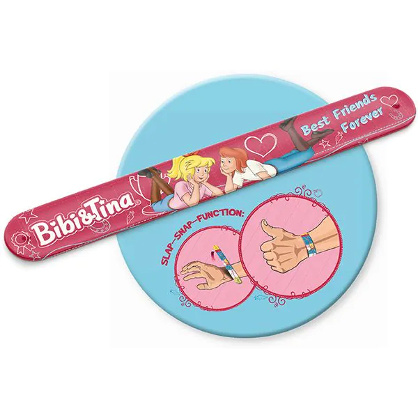Schmidt Spiele Bibi & Tina: Freundinnen für immer, 150 Teile Kinderpuzzle mit Add-on (inkl. Slap Snap Band bunt) Sonderangebote