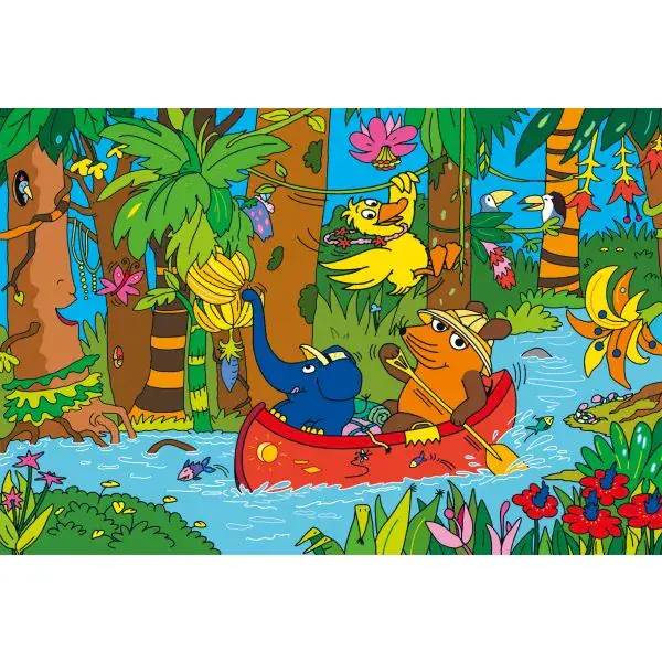 Schmidt Spiele Die Maus: Im Dschungel, 100 Teile Kinderpuzzle Tiefpreis