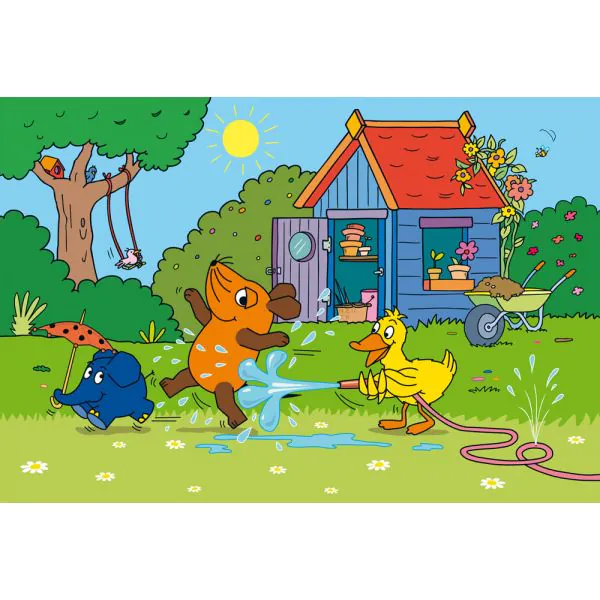 Schmidt Spiele Die Maus: Viel Spaß mit der Maus, 3x48-teiliges Kinderpuzzle Super Sparpreis