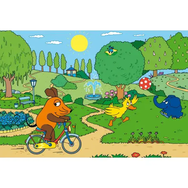 Schmidt Spiele Die Maus: Viel Spaß mit der Maus, 3x48-teiliges Kinderpuzzle Super Sparpreis