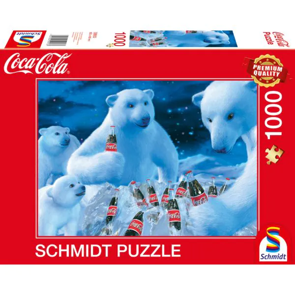 Schmidt Spiele Coca Cola: Polarbären, 1.000 Teile Puzzle Letzte 2 Tage