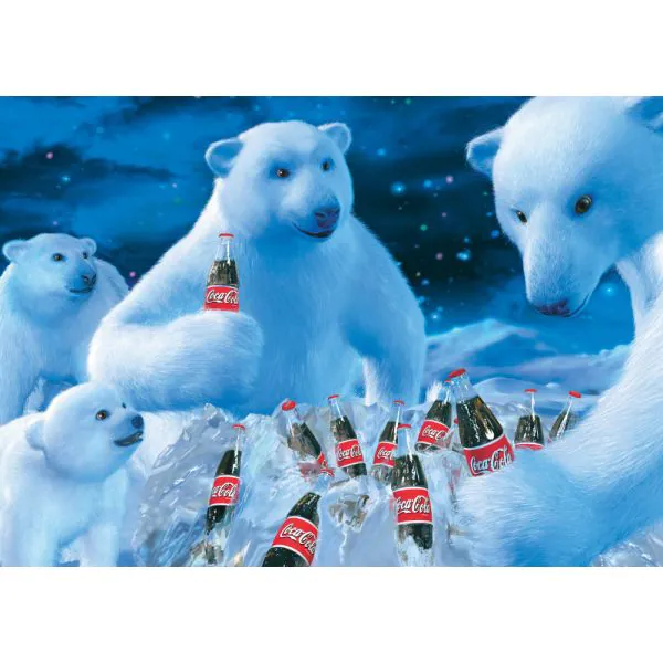 Schmidt Spiele Coca Cola: Polarbären, 1.000 Teile Puzzle Letzte 2 Tage