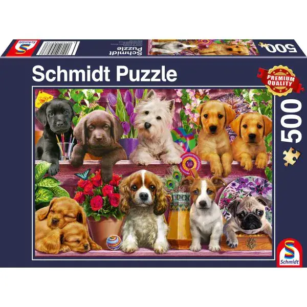 Schmidt Spiele Hunde im Regal, 500 Teile Puzzle Online