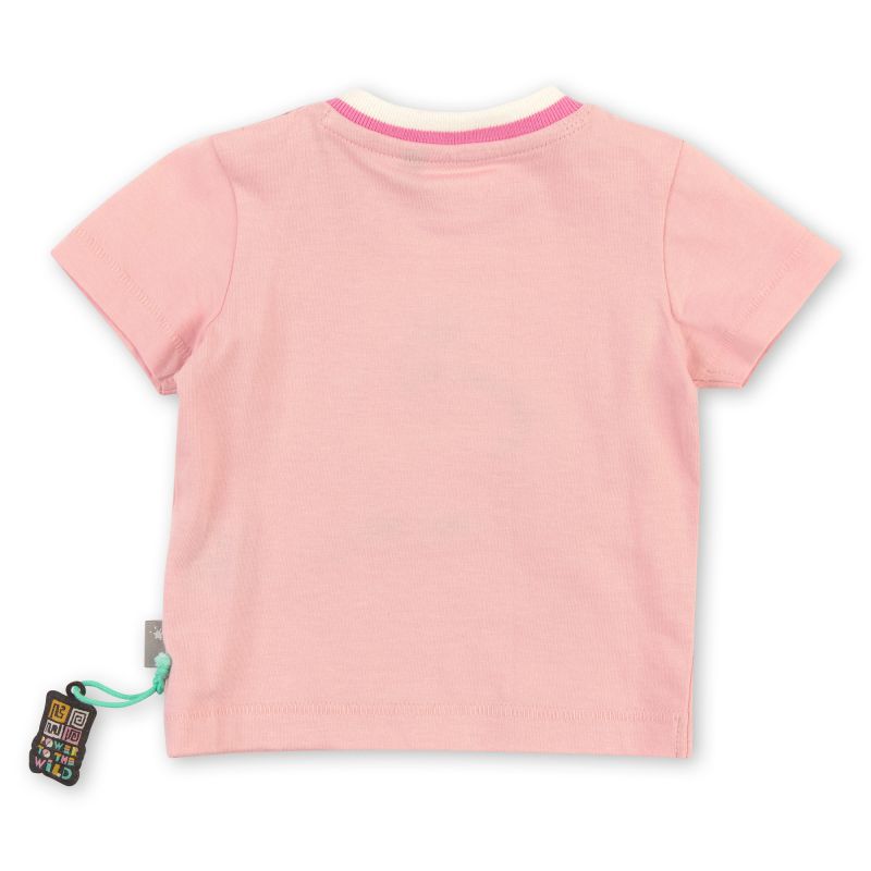 Sigikid Baby T-Shirt, zartrosa mit Giraffen Motiv Räumungsverkauf