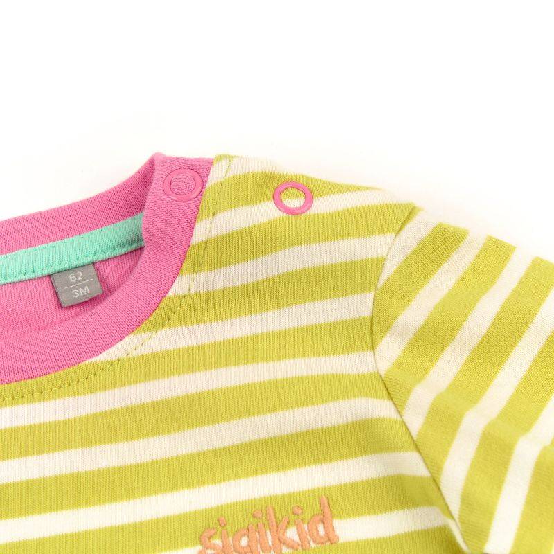 Sigikid Baby T-Shirt geringelt mit Krokodil Motiv Super Sparpreis