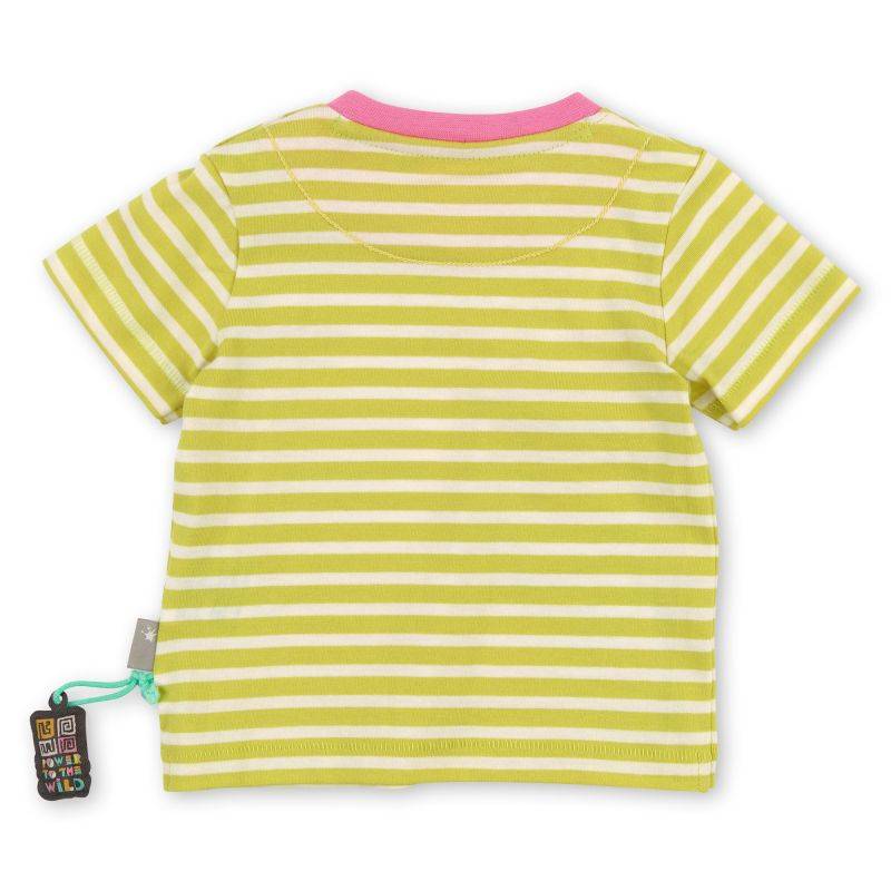 Sigikid Baby T-Shirt geringelt mit Krokodil Motiv Super Sparpreis