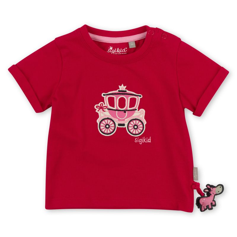 Sigikid Rotes Baby T-Shirt mit Märchenkutsche Motiv Begrenzte Freigabe