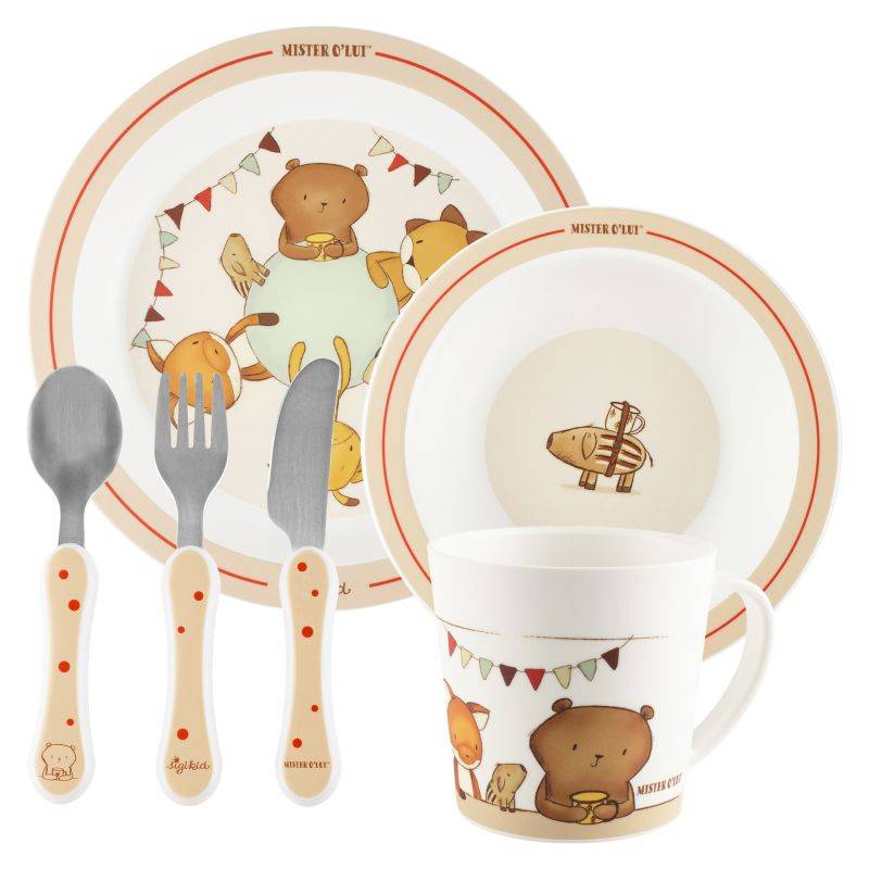 Sigikid Kinder-Geschirr-Set Mister O'Lui, rPET Bis zu 60% Rabatt