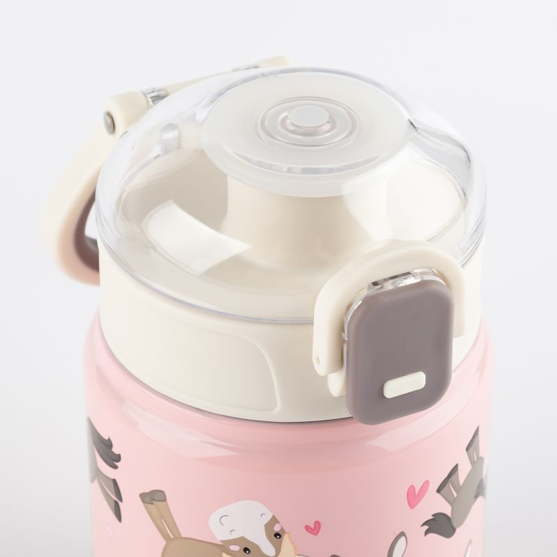 Sigikid Kinder Set 400 ml Edelstahl-Trinkflasche und Brotbox, Pony 2025