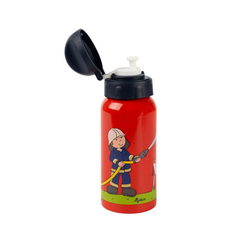 Sigikid Kinder Edelstahl-Trinkflasche Feuerwehrmann Frido Firefighter im Angebot