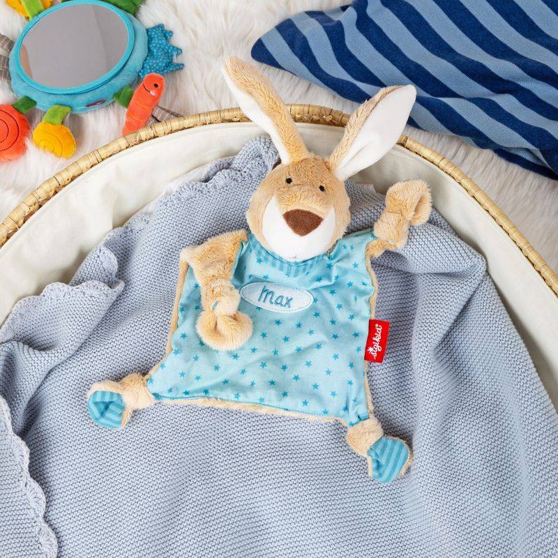 Sigikid Namensschnuffeltuch Hase türkis Online Outlet