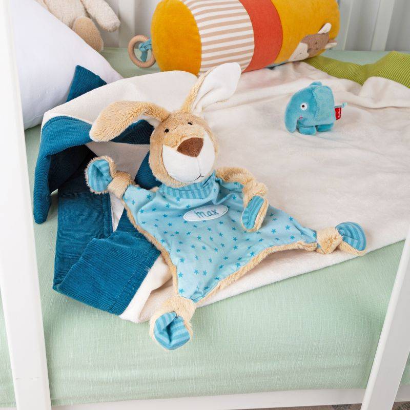Sigikid Namensschnuffeltuch Hase türkis Online Outlet