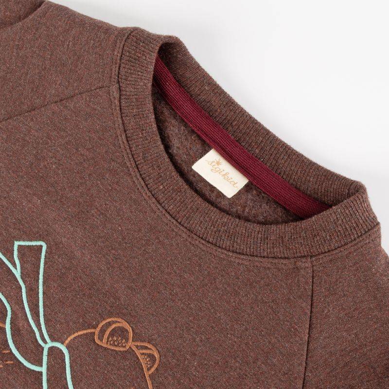 Sigikid Kinder Sweatshirt Bär, dunkelbraun Super Rabatt