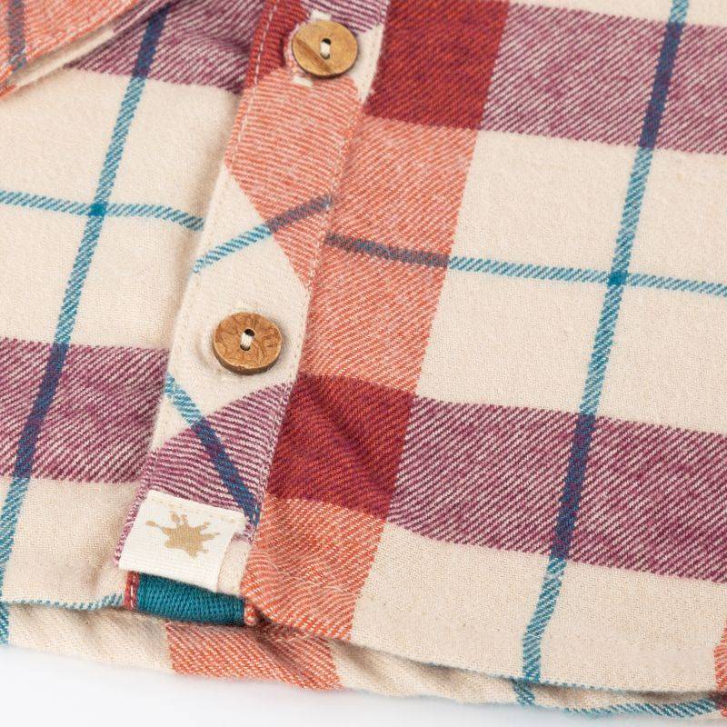 Sigikid Baby Karo Flanellhemd, rot-beige Fabrikladen
