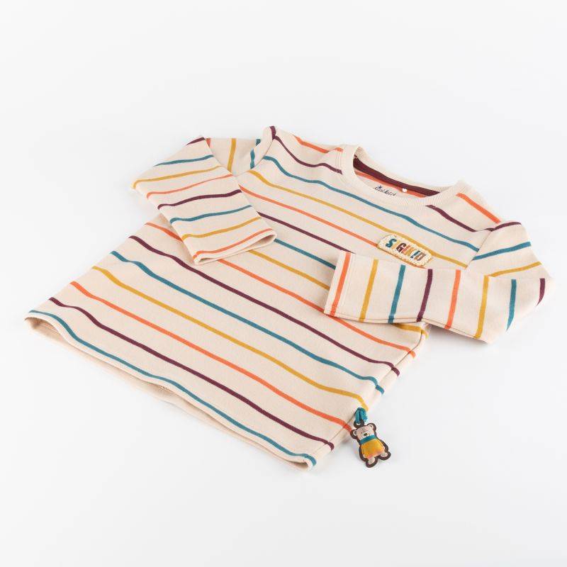 Sigikid Kinder Langarmshirt, bunt gestreift Speichern exportieren