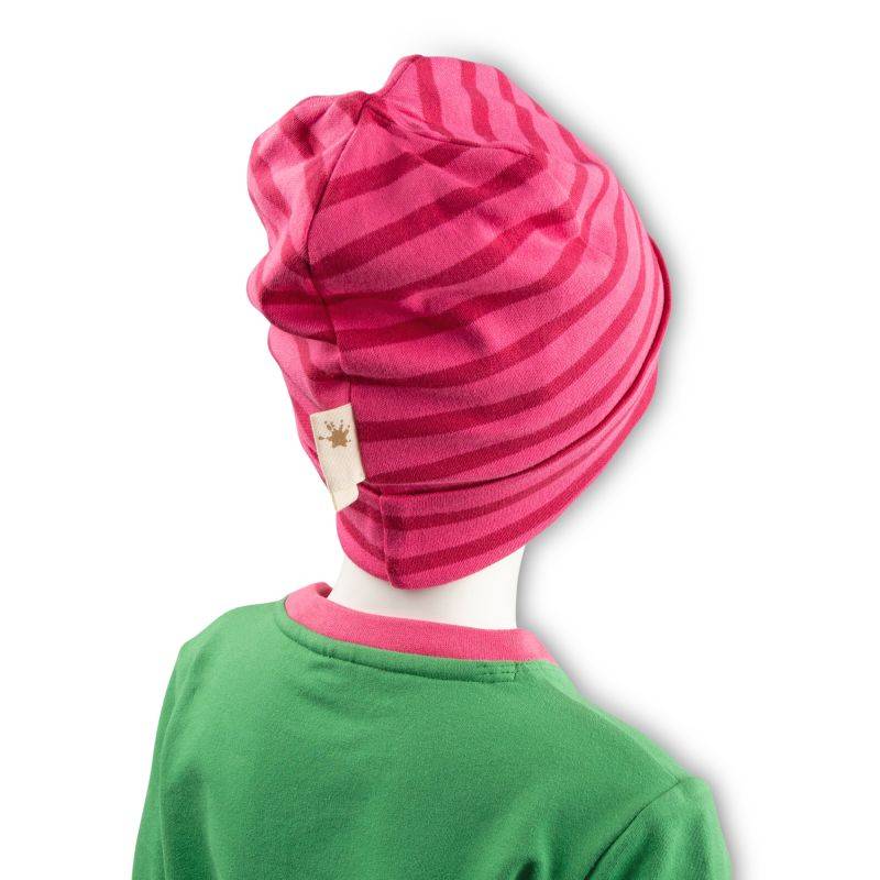 Sigikid Kinder Beanie, pink gestreift Black Friday Preise