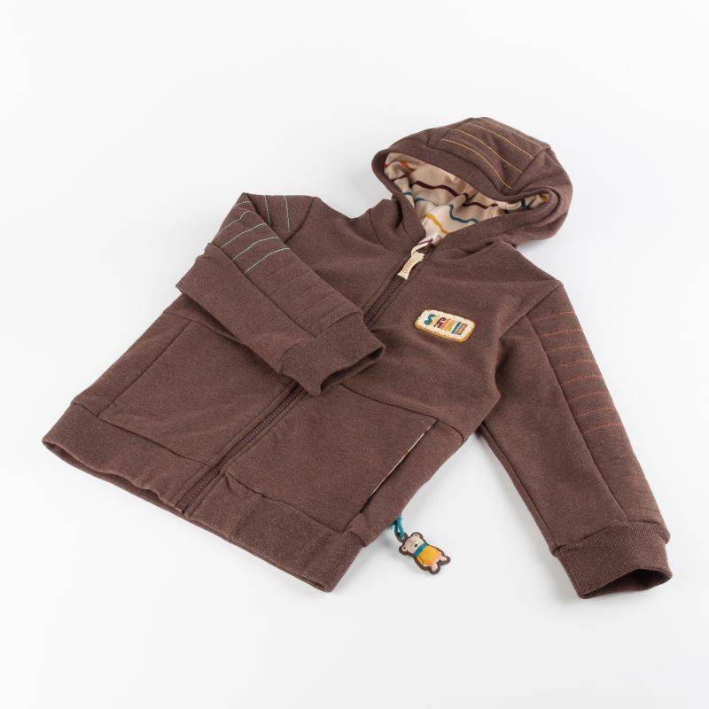 Sigikid Kinder Sweatjacke mit Kapuze, dunkelbraun Im Verkauf
