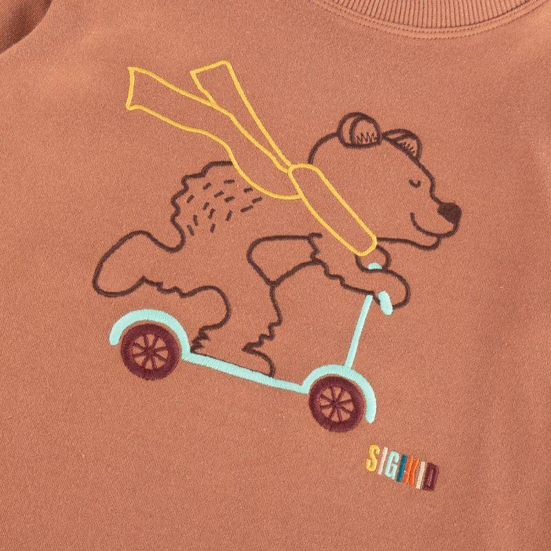 Sigikid Kinder Langarmshirt Bär, braun 2025