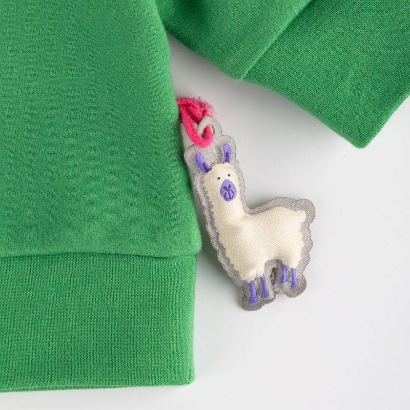 Sigikid Baby Sweatshirt Crazy Lama, grün Günstiger Verkauf
