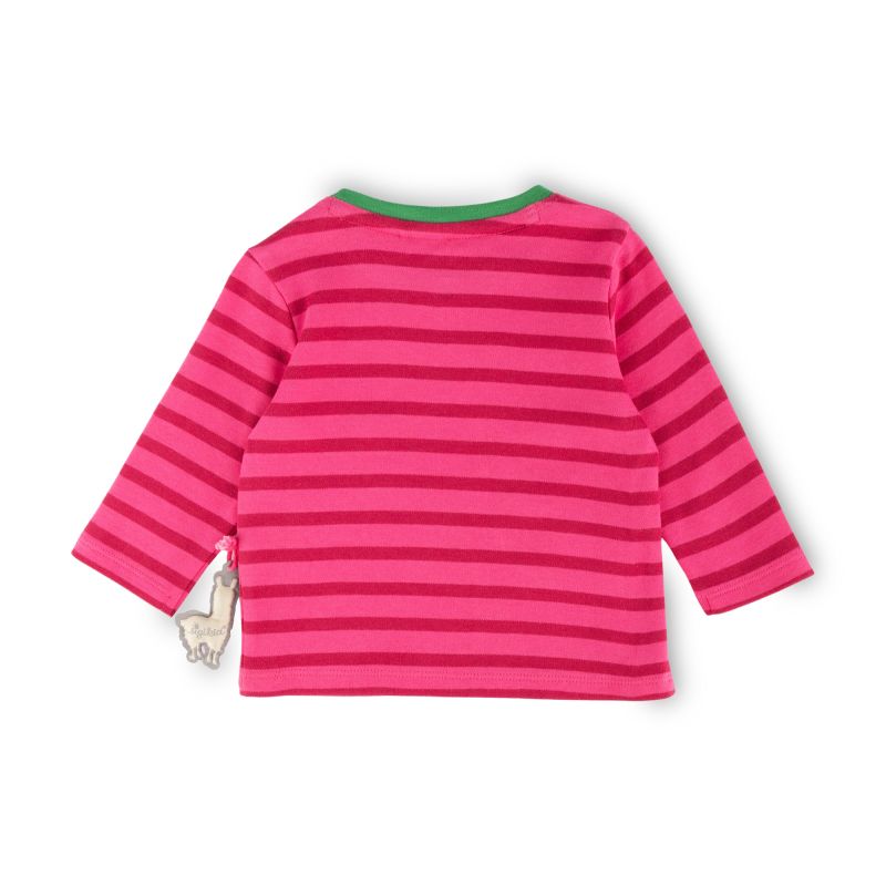 Sigikid Baby Langarmshirt Crazy Lama, pink gestreift, Baby Meist gekauft