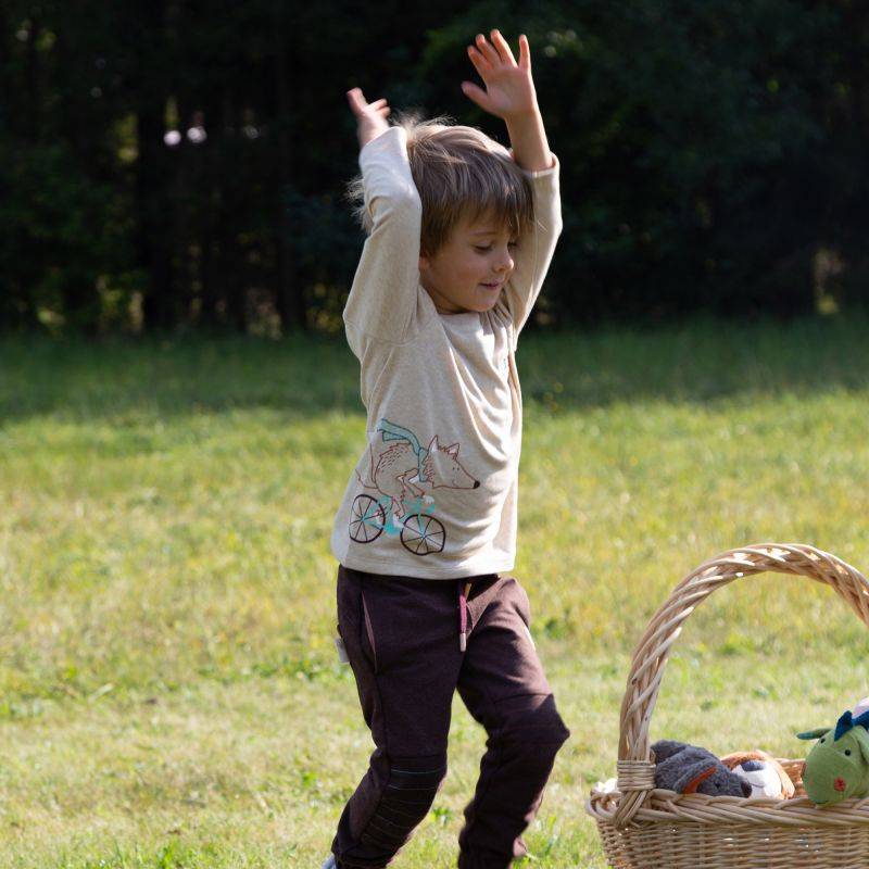 Sigikid Kinder Langarmshirt Fuchs, beige meliert Großer Ausverkauf