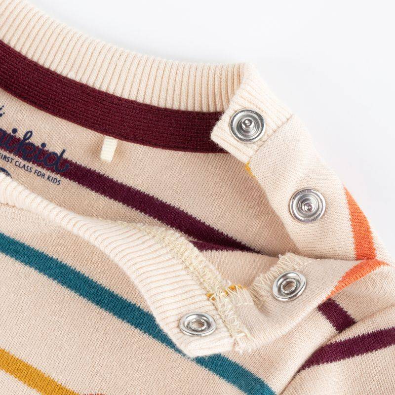 Sigikid Baby Langarmshirt Bär, bunt gestreift Flash Sale