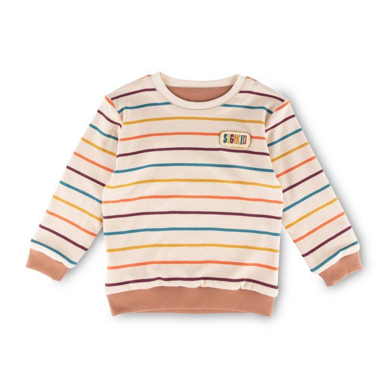 Sigikid Kinder Wendeshirt Fuchs, bunt gestreift oder braun Begrenztes Angebot