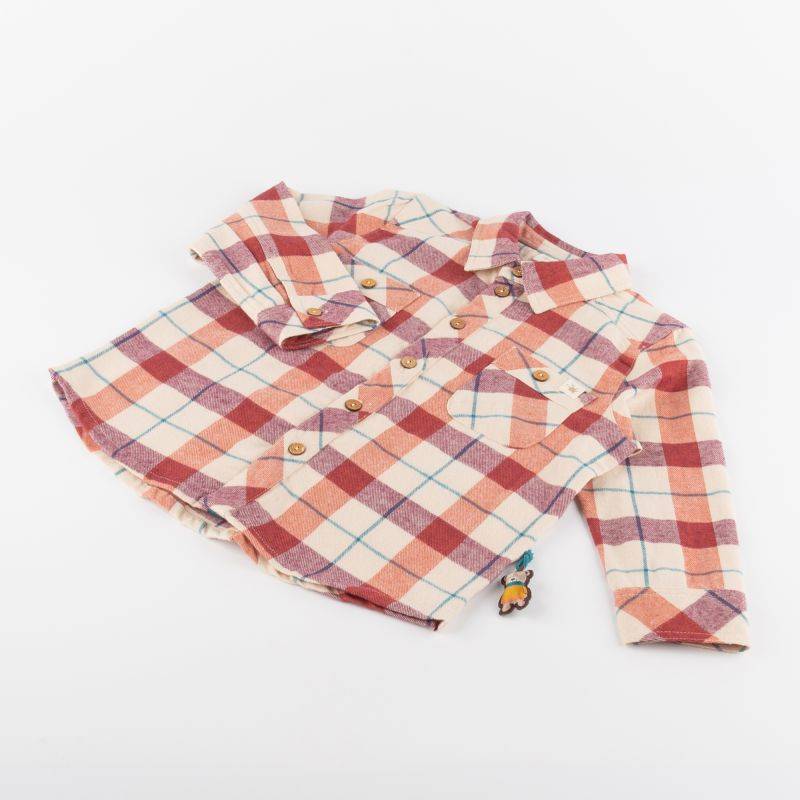 Sigikid Kinder Karo Flanellhemd, rot -beige Online Shopping