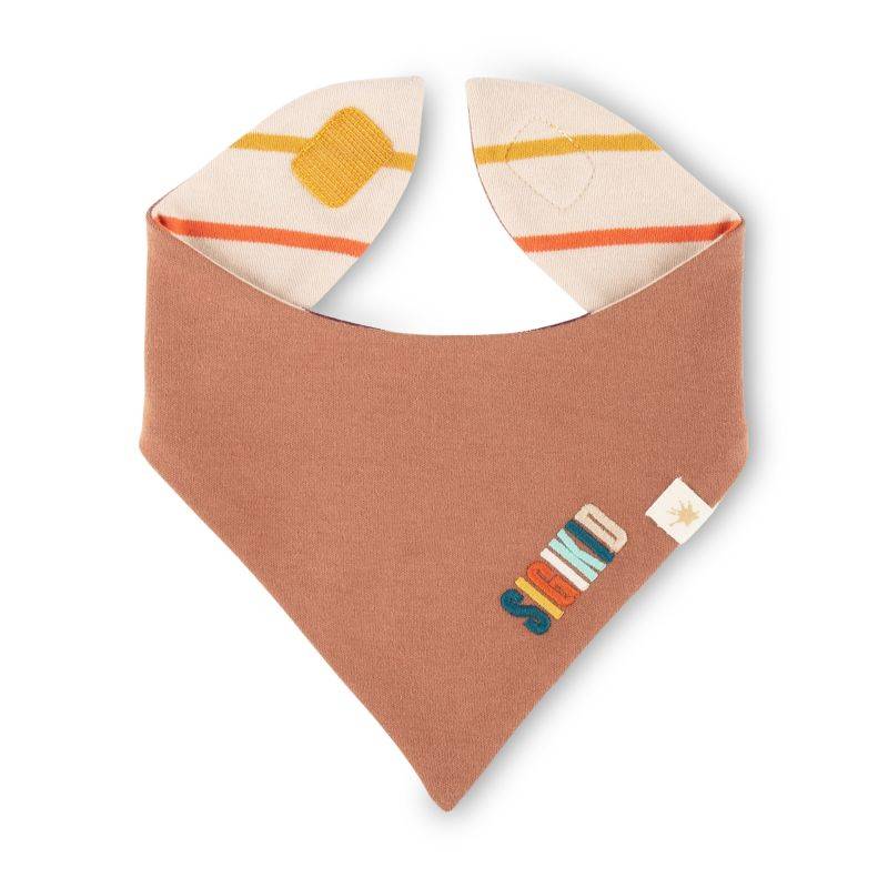 Sigikid Baby Wendehalstuch, bunt gestreift oder dunkelbraun Weihnachtsangebot