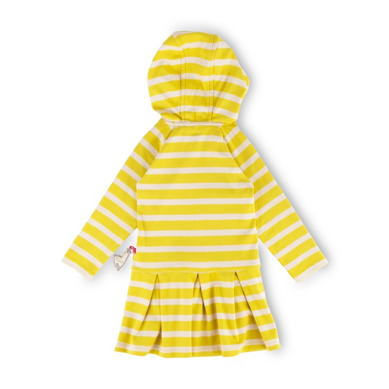 Sigikid Kinder Kapuzenkleid Crazy Lama, gelb gestreift Jubiläumsangebot